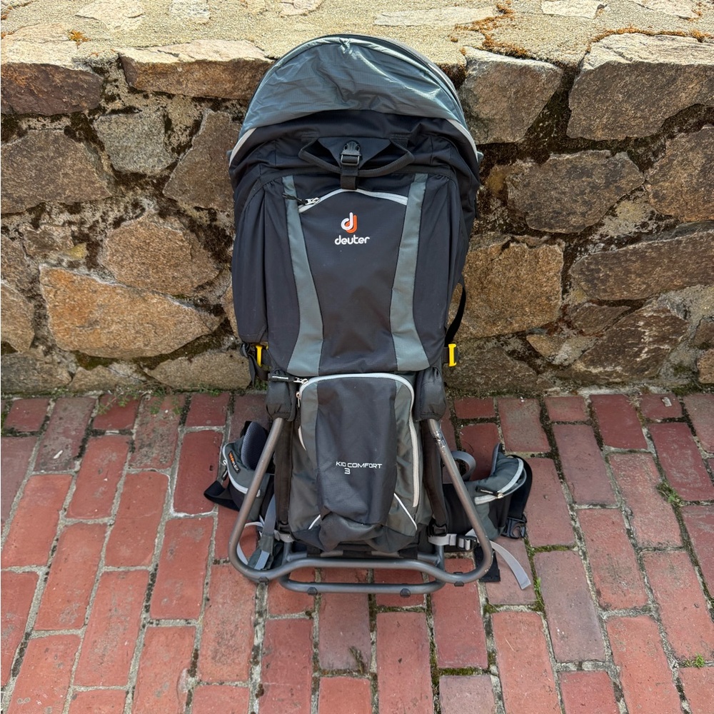 Deuter Grey Kids Carrier Backpack with Comfortable Padded Support